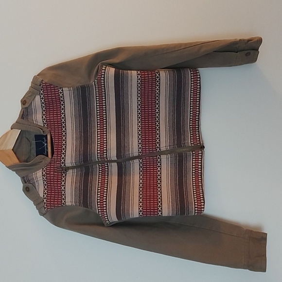 NWOT American Eagle Asymmetrical Southwestern/Aztec Patterned Moto Jacke… - Picture 2 of 9